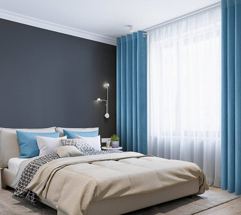 Канвас однотонные v29 с креплением Люверсы . Фото 1