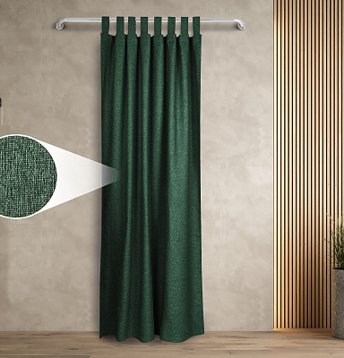 Штора Димаут Рогожка с креплением Петли v21 блэкаут