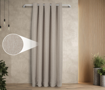 Штора Димаут Рогожка с креплением Люверсы v08. Фото 1
