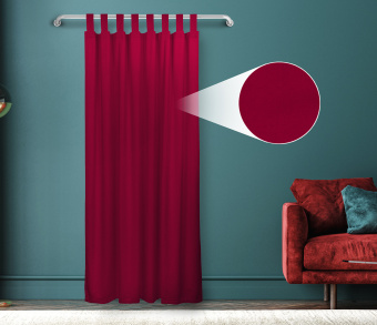 Штора Велюр матовый с креплением Петли v28. Фото 1