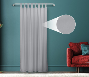 Штора Велюр матовый с креплением Петли v12. Фото 1