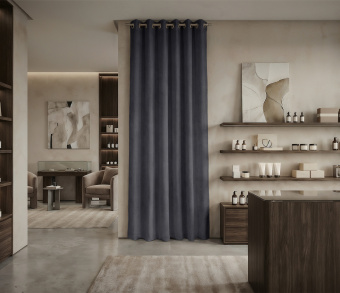 Штора Микровелюр v32 с креплением Люверсы. Фото 1