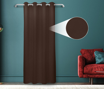 Штора Велюр матовый с креплением Люверсы v31. Фото 1