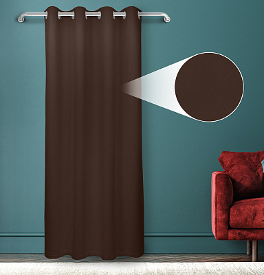 Штора Велюр матовый с креплением Люверсы v31