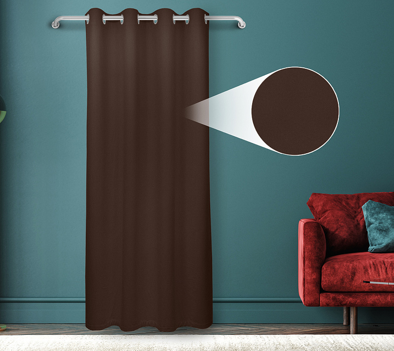 Штора Велюр матовый с креплением Люверсы v31. Фото 1