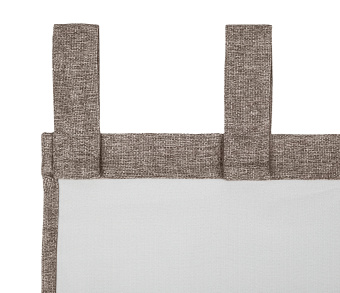 Штора Димаут Рогожка с креплением Петли с липучкой v25. Фото 4