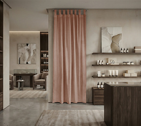 Штора Микровелюр v17 с креплением Петли