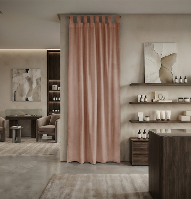 Штора Микровелюр v17 с креплением Петли