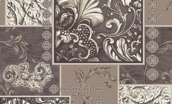 Ковролин коммерческий Нева Тафт Стек (Саксони 1100, дизайн Киргизия). Цвет 17;34