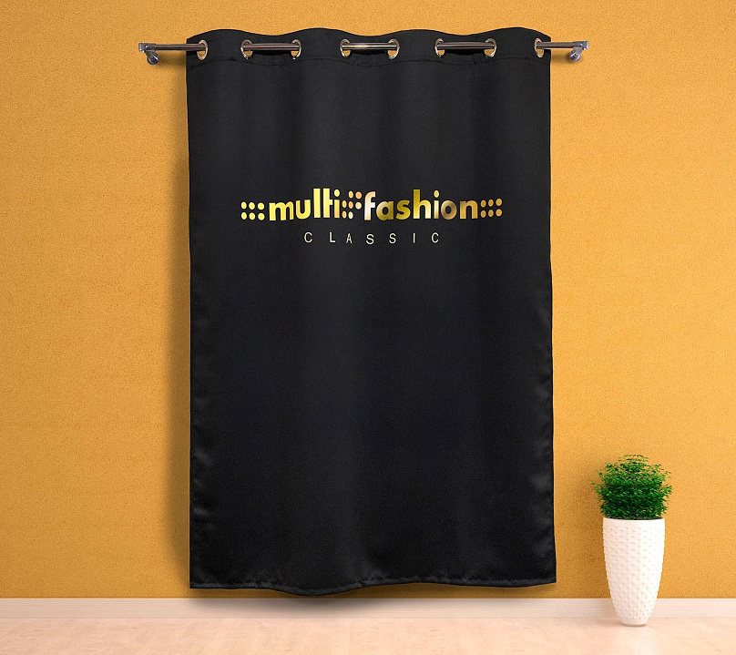 Шторы Премиум с логотипом на люверсах. Фото 4