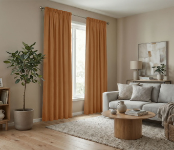 Штора Микровелюр v09 с креплением Шторная тесьма. Фото 2