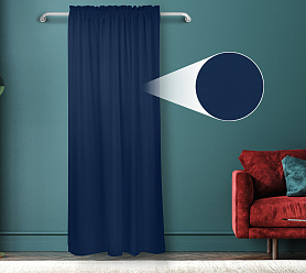 Штора Велюр матовый с креплением Кулиса с гребешком v32