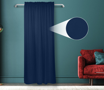 Штора Велюр матовый с креплением Кулиса с гребешком v32. Фото 1