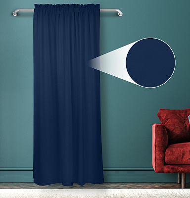 Штора Велюр матовый с креплением Кулиса с гребешком v32