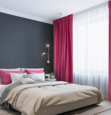 Канвас однотонные v24 с креплением Кулиска с гребешком