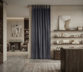 Штора Микровелюр v32 с креплением Петли. Фото 1