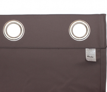 Шторы Премиум светло-коричневые на люверсах. Фото 6