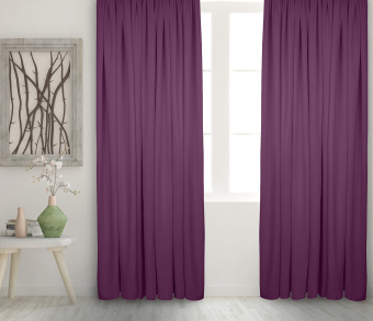 Штора Велюр матовый с креплением Кулиса с гребешком v26. Фото 2