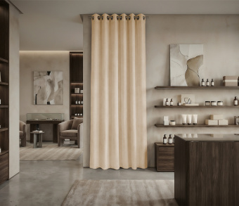 Штора Микровелюр v05 с креплением Люверсы. Фото 1