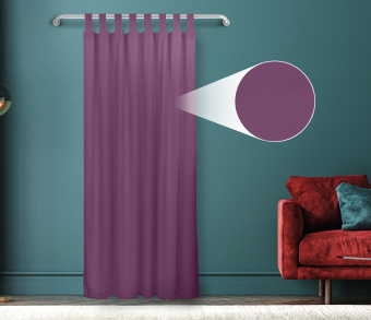 Штора Велюр матовый с креплением Петли v26. Фото 1