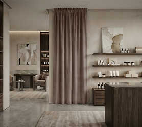 Штора Микровелюр v30 с креплением Кулиса с гребешком