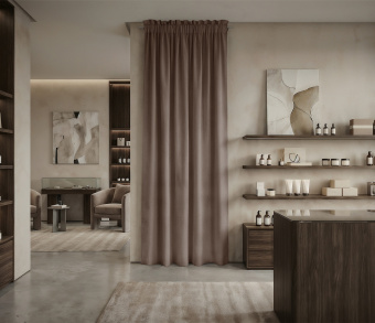 Штора Микровелюр v30 с креплением Кулиса с гребешком. Фото 1