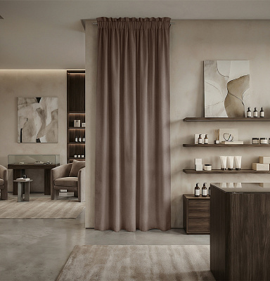 Штора Микровелюр v30 с креплением Кулиса с гребешком