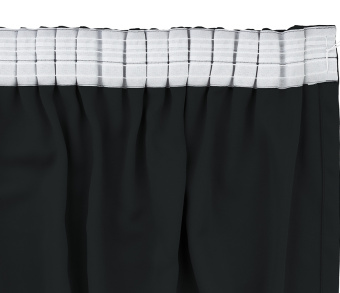 Шторы Премиум черные на тесьме. Фото 6