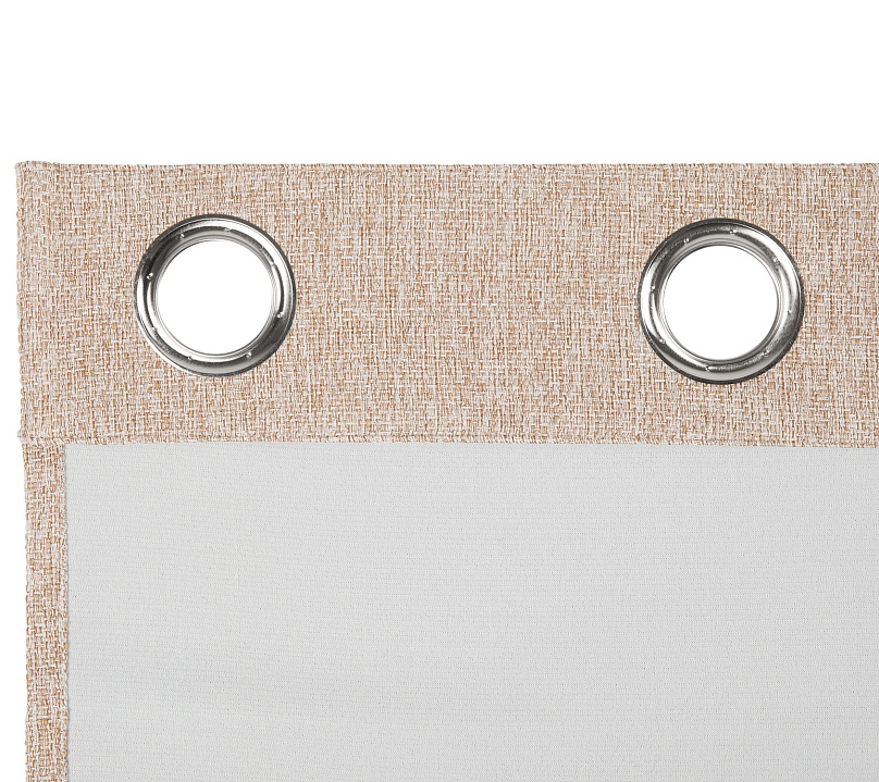 Штора Димаут Рогожка с креплением Люверсы v04. Фото 4