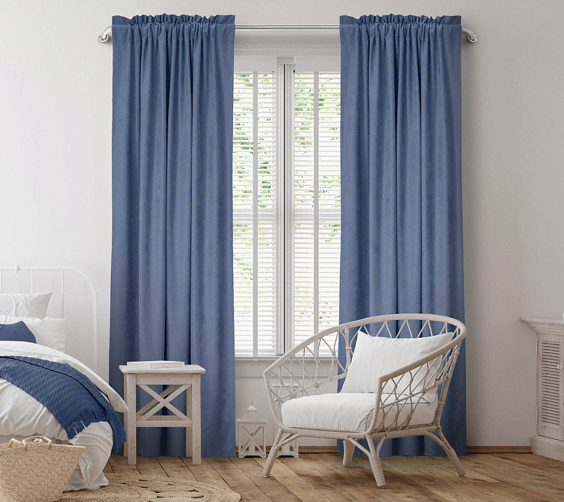 Канвас однотонные v40 с креплением Кулиска с гребешком. Фото 2