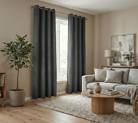 Штора Микровелюр v33 с креплением Люверсы