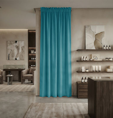 Штора Микровелюр v23 с креплением Кулиса с гребешком