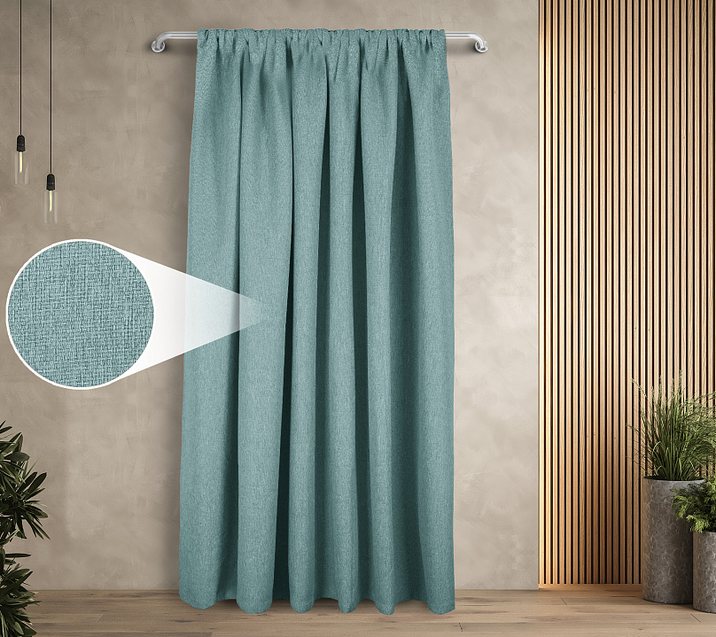 Штора Димаут Рогожка с креплением Кулиса v15. Фото 1