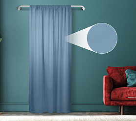 Штора Велюр матовый с креплением Кулиса v19