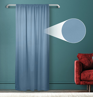 Штора Велюр матовый с креплением Кулиса v19