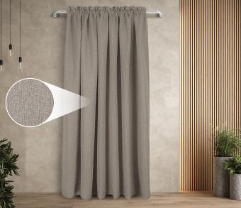 Штора Димаут Рогожка с креплением Кулиса с гребешком v09. Фото 1