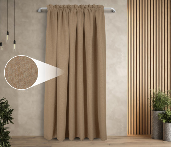 Штора Димаут Рогожка с креплением Кулиса с гребешком v06. Фото 1