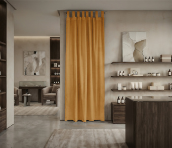 Штора Микровелюр v11 с креплением Петли. Фото 1