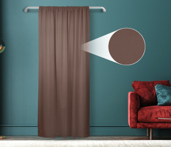 Штора Велюр матовый с креплением Кулиса v08. Фото 1