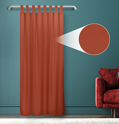 Штора Велюр матовый с креплением Петли с липучкой v23