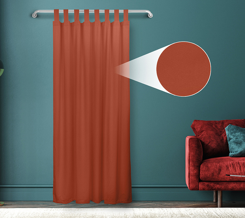 Штора Велюр матовый с креплением Петли с липучкой v23. Фото 1