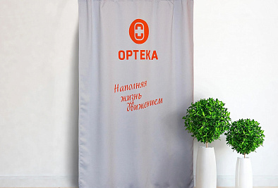 Наши работы. Шторы с логотипом. Фото 5