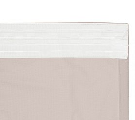 Штора Велюр матовый с креплением Шторная тесьма v09