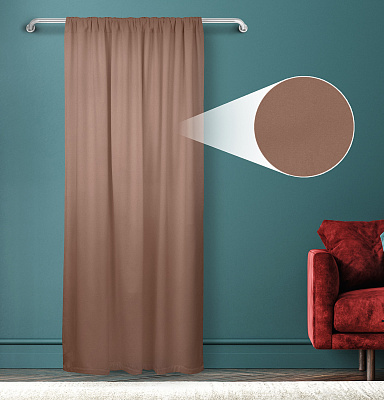 Штора Велюр матовый с креплением Кулиса v06