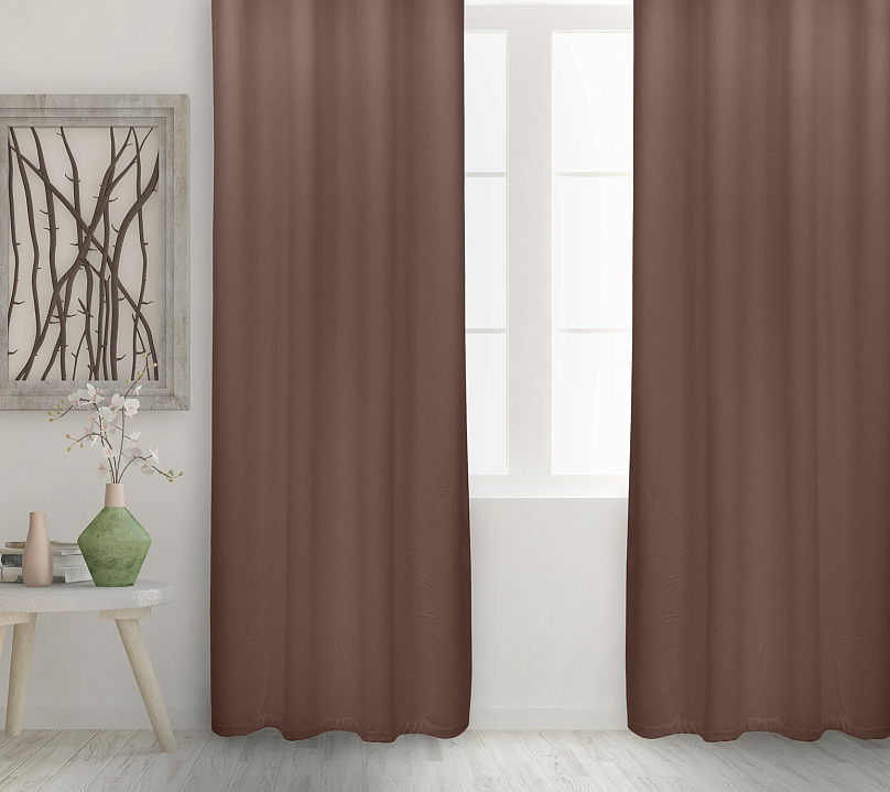 Штора Велюр матовый с креплением Люверсы v08. Фото 2