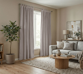 Штора Микровелюр v18 с креплением Петли