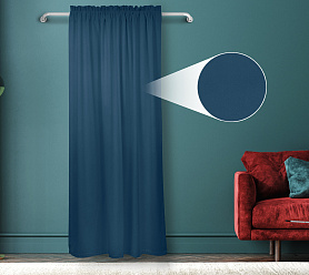 Штора Велюр матовый с креплением Кулиса с гребешком v20