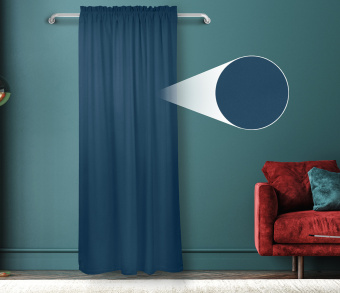 Штора Велюр матовый с креплением Кулиса с гребешком v20. Фото 1