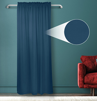 Штора Велюр матовый с креплением Кулиса с гребешком v20