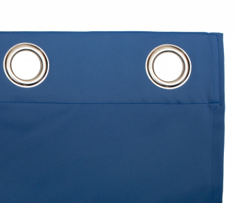 Шторы Премиум синие на люверсах. Фото 5